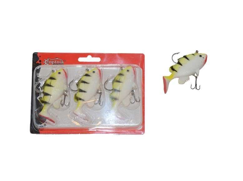 Captain 3563 Orient Soft 9cm Levrek Silikonu 3lü Set Suni Balık