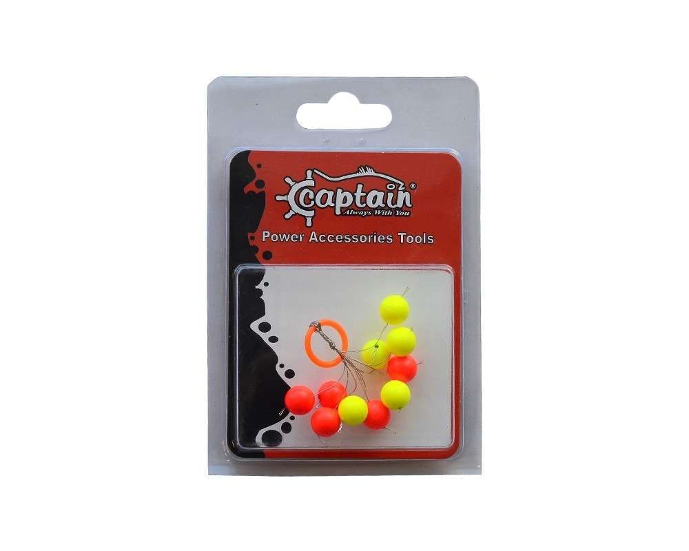 Captain Renkli Köpük Boncuk Oval 10lu Paket