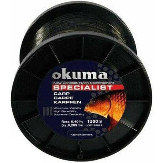 Okuma Carp 1200 mt 17,00 lb 7.73 kg 0,34 mm Camou Misina