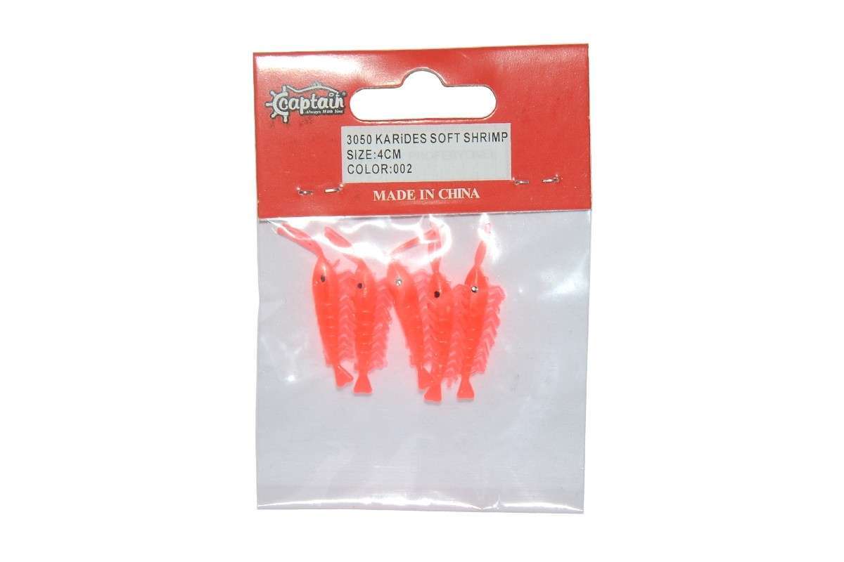 Captain 3050 Silikon Karides 4cm Suni Yem 5li Paket