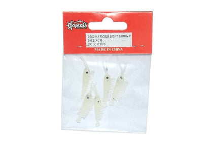 Captain 3050 Silikon Karides 4cm Suni Yem 5li Paket