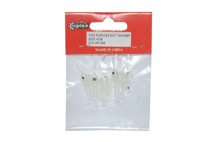 Captain 3050 Silikon Karides 4cm Suni Yem 5li Paket