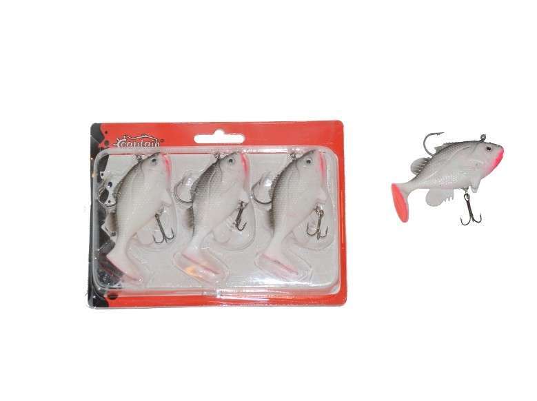 Captain 3563 Orient Soft 9cm Levrek Silikonu 3lü Set Suni Balık
