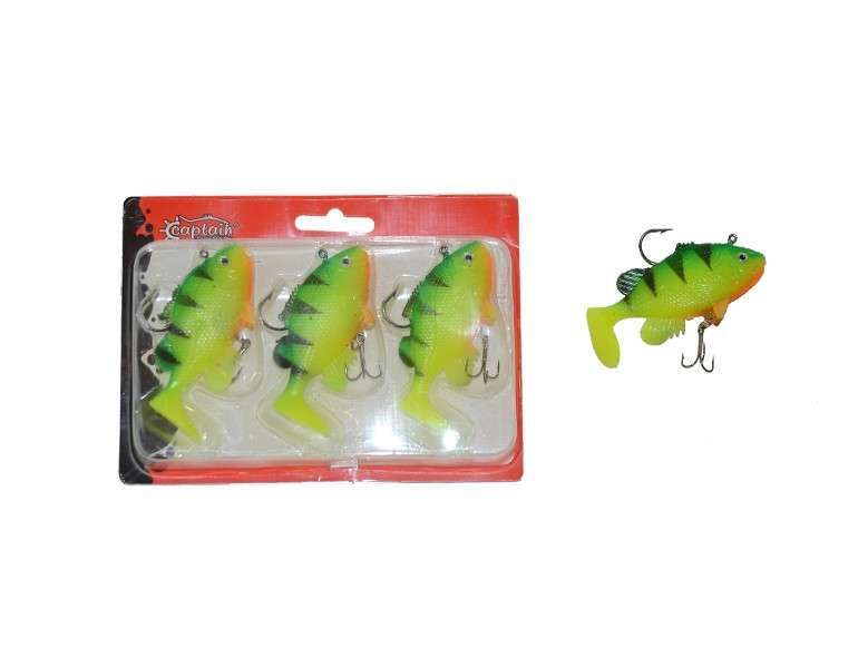 Captain 3563 Orient Soft 9cm Levrek Silikonu 3lü Set Suni Balık