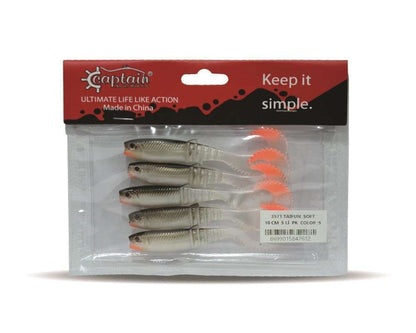 Captain 3571 Taifun Soft 10cm Levrek Silikonu 5li Paket Suni Yem