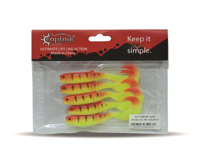 Captain 3571 Taifun Soft 10cm Levrek Silikonu 5li Paket Suni Yem