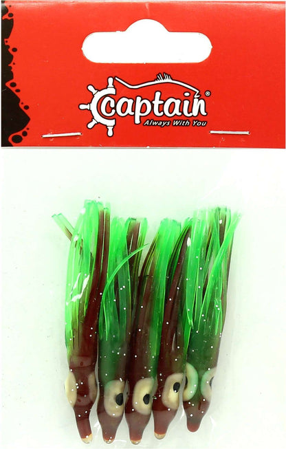 Captain 3593 Octopus Pride 5cm Ahtapot Sübye 5li Paket Suni Yem