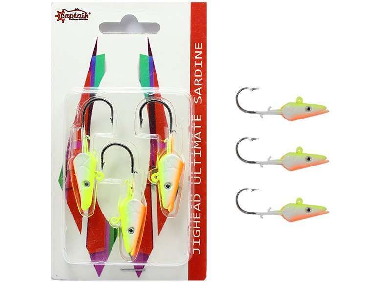 Captain 6457 Jig Head 15gr Ultimate Sardine 3lü Set