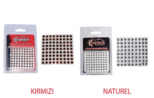 Captain 7631 Göz 5mm Silikon Damla Göz 81i Paket