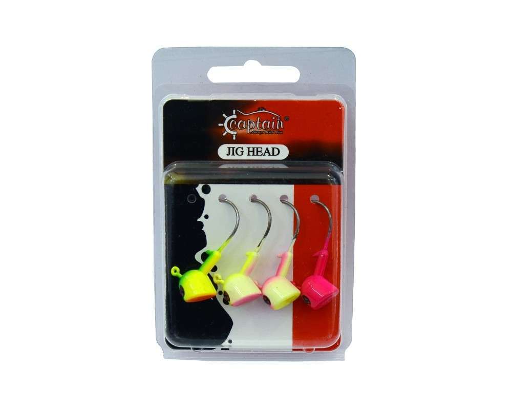 Captain Jig Head Bastet 4lü Mix Set Kesik Kafa Jig Head