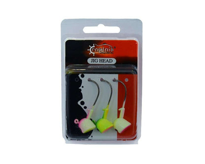 Captain Jig Head Bastet 4lü Mix Set Kesik Kafa Jig Head