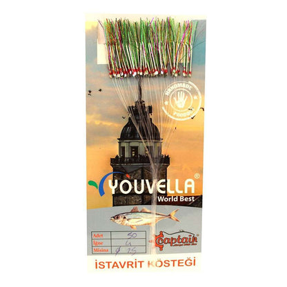 Çinekop Kösteği UV-GLOW Simli Youvella Kartonda 50 İğne 025mm Köstek