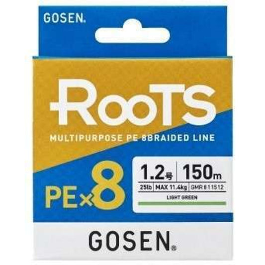 Gosen X8 Roots PE 8 Örgü Spin İp Misina 150mt AYeşil