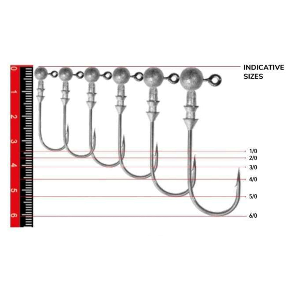 Nomura NM90005040 Round Jig Head 3lü Paket İğne:4/0no 5gr