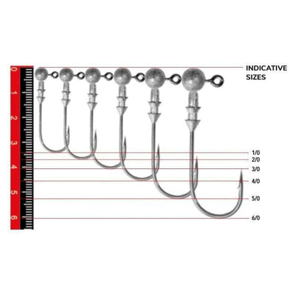 Nomura NM90005040 Round Jig Head 3lü Paket İğne:4/0no 5gr