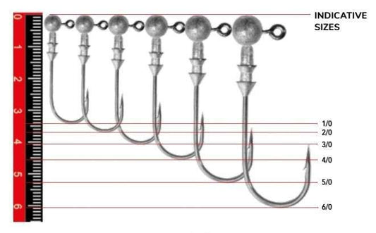 Nomura NM90007030 Round Jig Head 3lü Paket İğne:3/0no 7gr