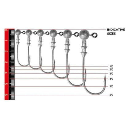 Nomura NM90007030 Round Jig Head 3lü Paket İğne:3/0no 7gr