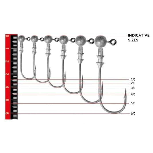 Nomura NM90007030 Round Jig Head 3lü Paket İğne:3/0no 7gr