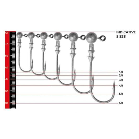 Nomura NM90010040 Round Jig Head 3lü Paket İğne:4/0no 10gr