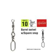 Captain 5024 Square Klips 10lu Paket Black Nikel