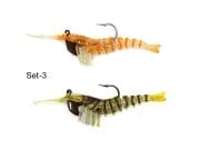 Captain 3048 Magic Shrimp 2li SET 3D Silikon Karides 50mm 37gr Suni Yem