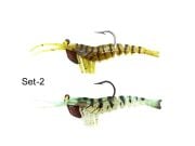 Captain 3048 Magic Shrimp 2li SET 3D Silikon Karides 50mm 37gr Suni Yem
