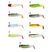 Captain 3569 Style Soft 10cm Levrek Silikonu 5li Paket Suni Yem