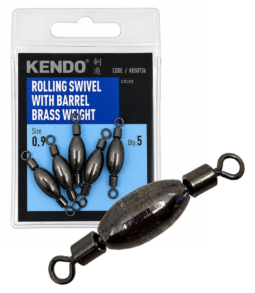 Kendo Rolling swivel with barrel brass weight 5 Adet ( Ağırlıklı Fırdöndü)