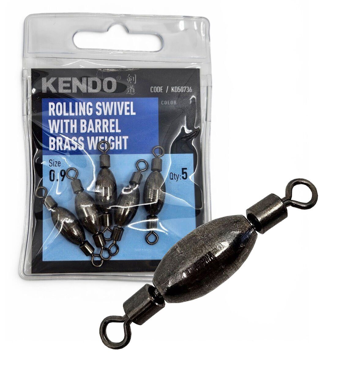 Kendo Rolling swivel with barrel brass weight 5 Adet ( Ağırlıklı Fırdöndü)