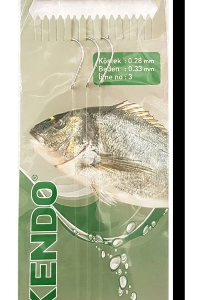 Çipura Avı Seti - 2 Adet 3 İğneli Hazır Takım + 2 x 50gr Kurşun +5x Klips Fırdöndü