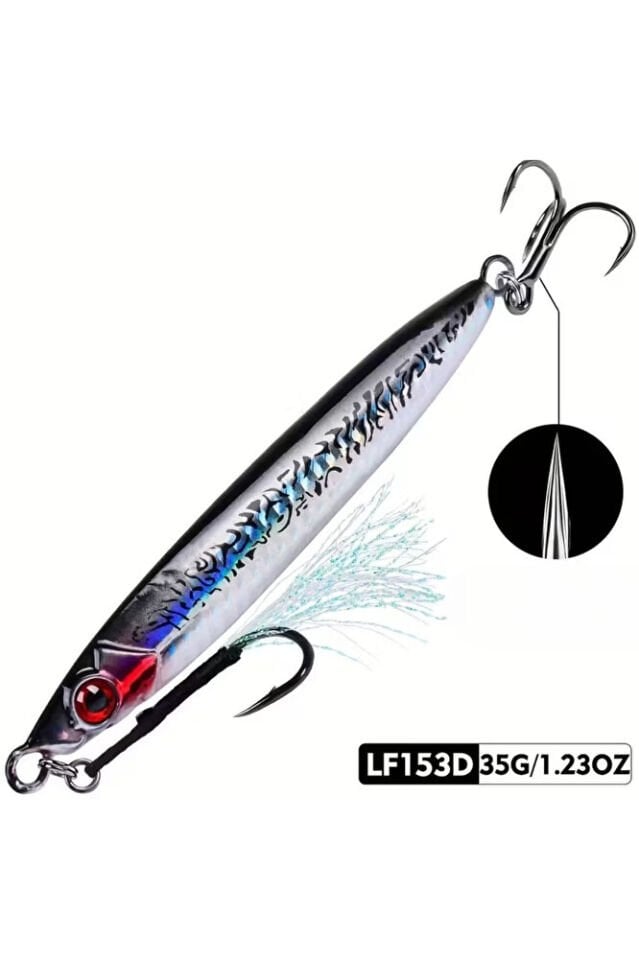35gr Metal Jig Suni Yem ( Hamsi) Jigging Tuzlu Su Balık Yemi (Palamut, Lüfer, Akya İçin)