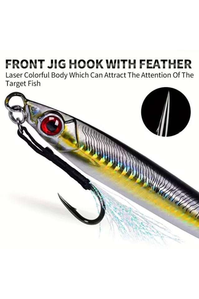 35gr Metal Jig Suni Yem ( Hamsi) Jigging Tuzlu Su Balık Yemi (Palamut, Lüfer, Akya İçin)