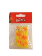Captain 3594 Octopus Curly 6cm Ahtapot Sübye 5li Paket Suni Yem 8