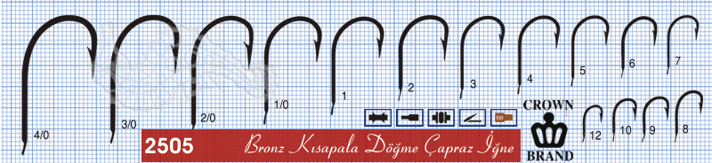 Crown Olta İğnesi 2505 100lü