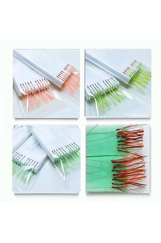 8'li Fırsat Paketi: Kıyıdan İstavrit Çapari Seti - Gündüz ve Geceye Özel 4 Renk - 11 No Krom İğne