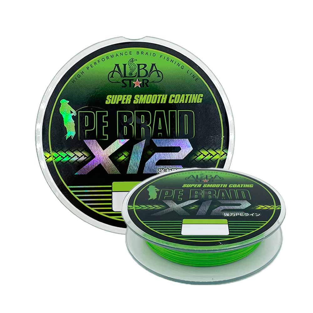 Albastar Carrier 12x Pe İp Misina FLUO GREEN - 0.14MM / 150M / 10.50KG