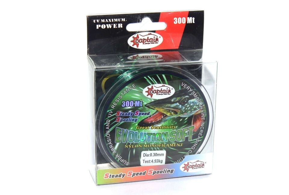 Captain Evolution Soft 300mt Monofilament Misina Yeşil