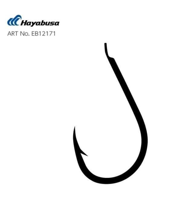 Hayabusa HCHN 121 Kısa Pala Dövme Olta İğnesi 15li Paket Black Nikel