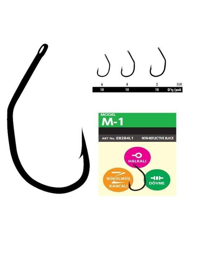 Hayabusa M1 Sazan İğnesi Dövme Teflon Black 10lu Paket