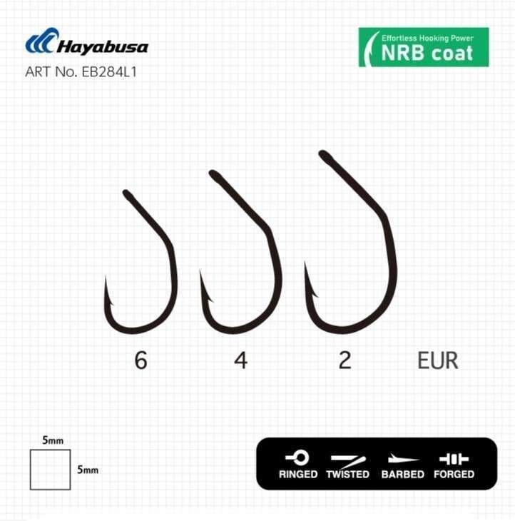 Hayabusa M1 Sazan İğnesi Dövme Teflon Black 10lu Paket