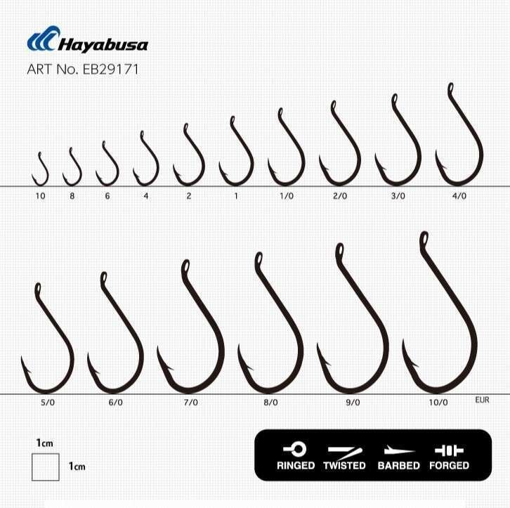 Hayabusa HBEK 562 Delikli Octopus Sinarit İğnesi Black Nikel