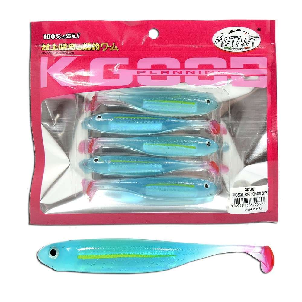 Mutant 3538 Twost Tail Flash 9cm Levrek Silikonu 5li Paket Suni Yem Mutant 3538 Twost Tail Flash 9cm Levrek Silikonu 5li Paket Suni Yem