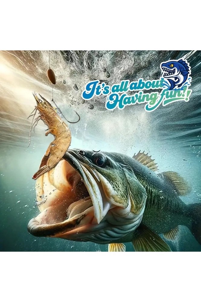 5 adet 3/0 Çelik Canlı Karides-Teke İğnesi Levrek ve Eşkina avı için + Eva takım sarma makarası