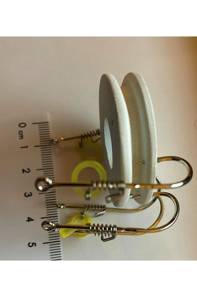 5 adet 3/0 Çelik Canlı Karides-Teke İğnesi Levrek ve Eşkina avı için + Eva takım sarma makarası