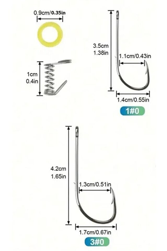 5 adet 1/0 Balık İğnesi Canlı Karides için karbon çelik + takım sarmak için eva makara