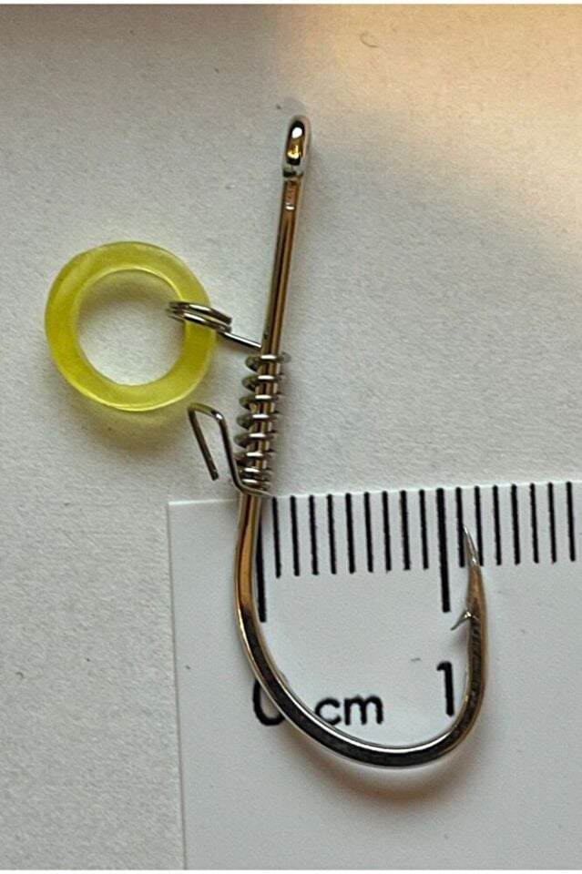 5 adet 1/0 Balık İğnesi Canlı Karides için karbon çelik + takım sarmak için eva makara