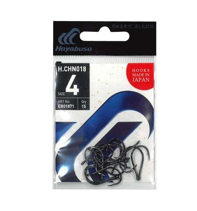 Hayabusa HCHN 018 Delikli Papağan Olta İğnesi Black Nikel