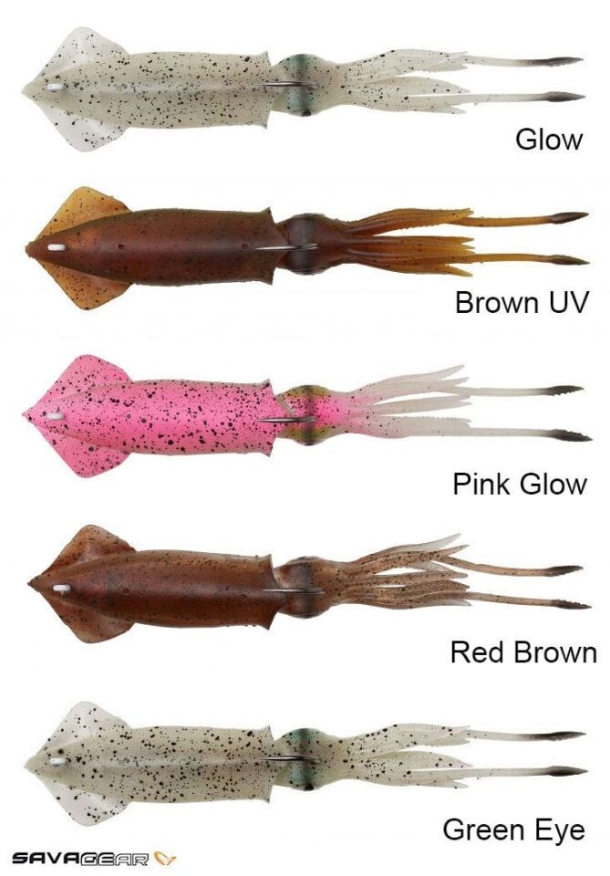Savage gear 3D TPE Swim Squid 95mm 10g 2 Adet Sahte Balık