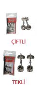 Captain Olta Zili Metal Kıskaçlı Pakette 2 Adet 18mm