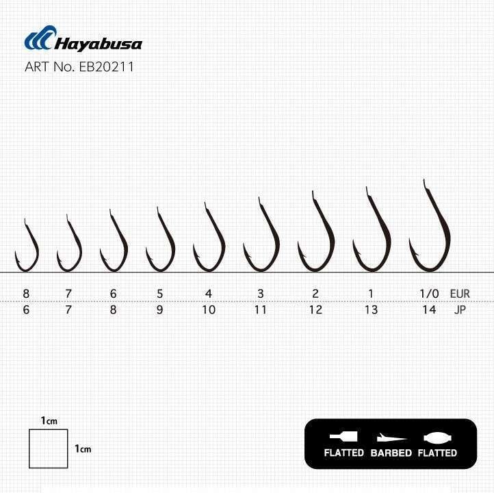 Hayabusa HSNA 202 Dövme Canlı Yem İğnesi 15li Paket Nikel